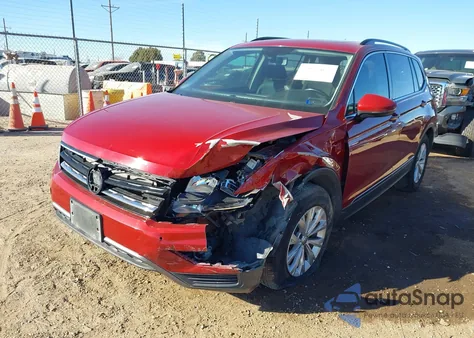 2018 Volkswagen Tiguan 2.0T Se/2.0T Sel из США, поврежденный, VIN 3VV3B7AX2JM149991